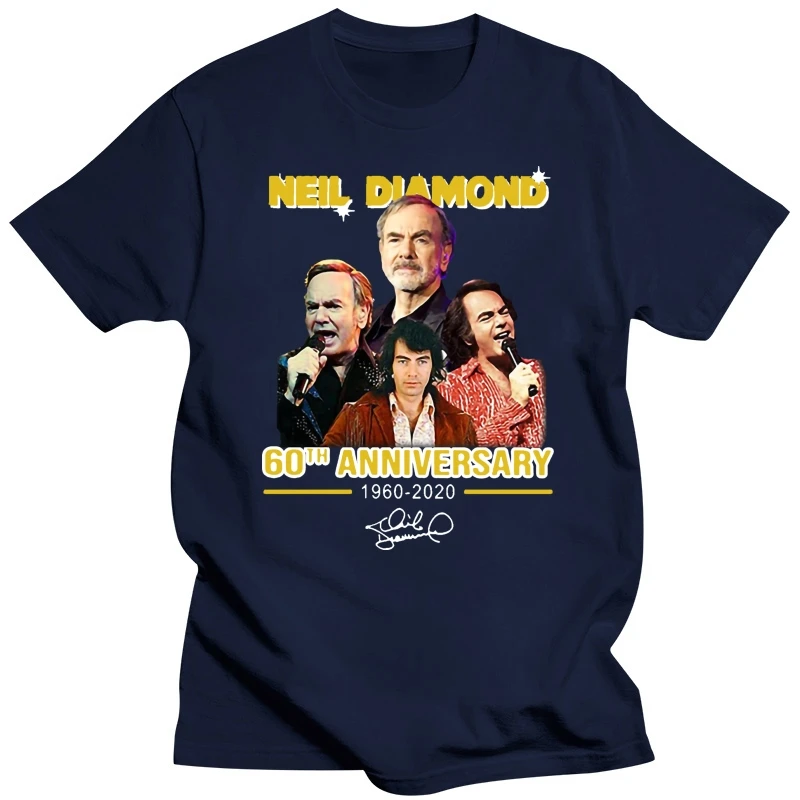 Neil Diamond 60Th Anniversary 1960-2929 Signature T-Shirt