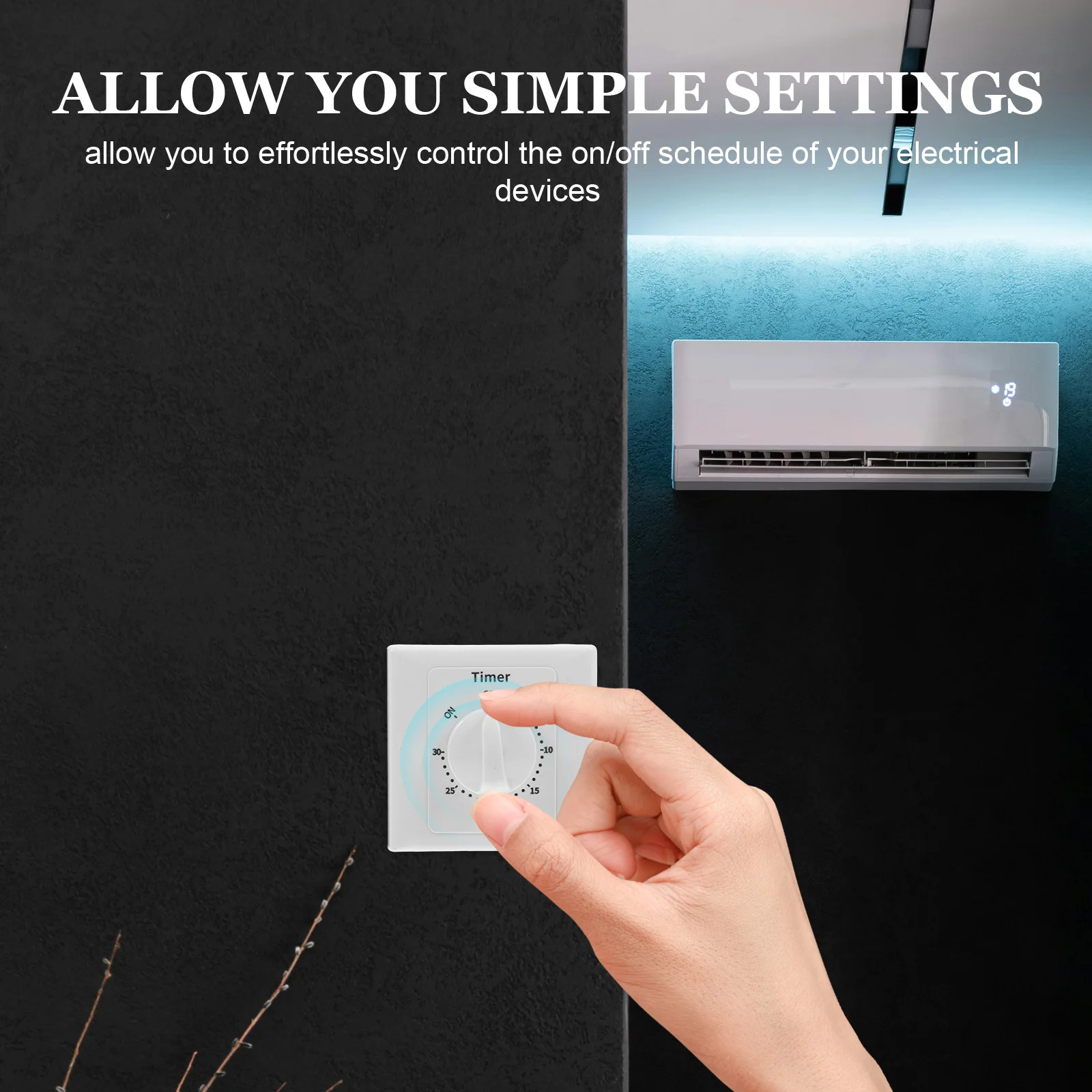 

Indoor Outlet Countdown Automatic Shutoff Time Delay Relay Module For Lamps Electrical Devices Programmable Wall