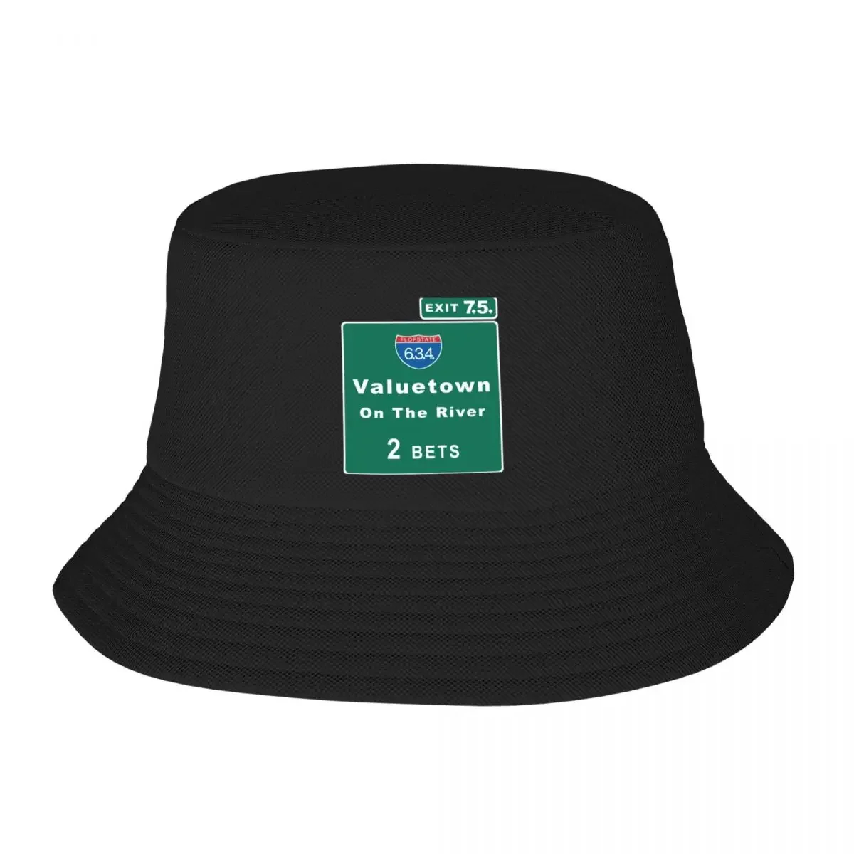 Poker Valuetown American highway sign Bucket Hat sun hat custom Hat Men Hats Women's