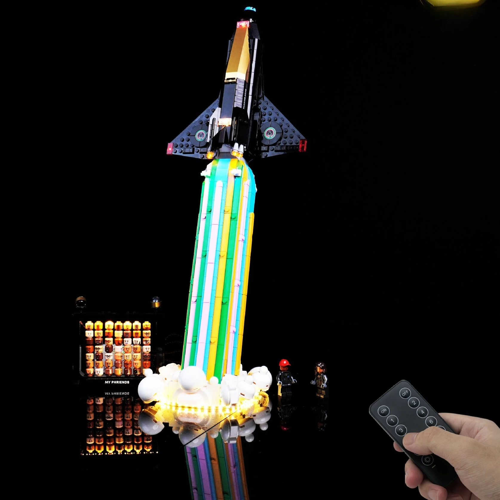 مجموعة إضاءة LED مناسبة لـ LEGO فوق القمر مع مكعبات بناء Pharrell Williams ICONS 10391 (مجموعة إضاءة LED فقط) #1