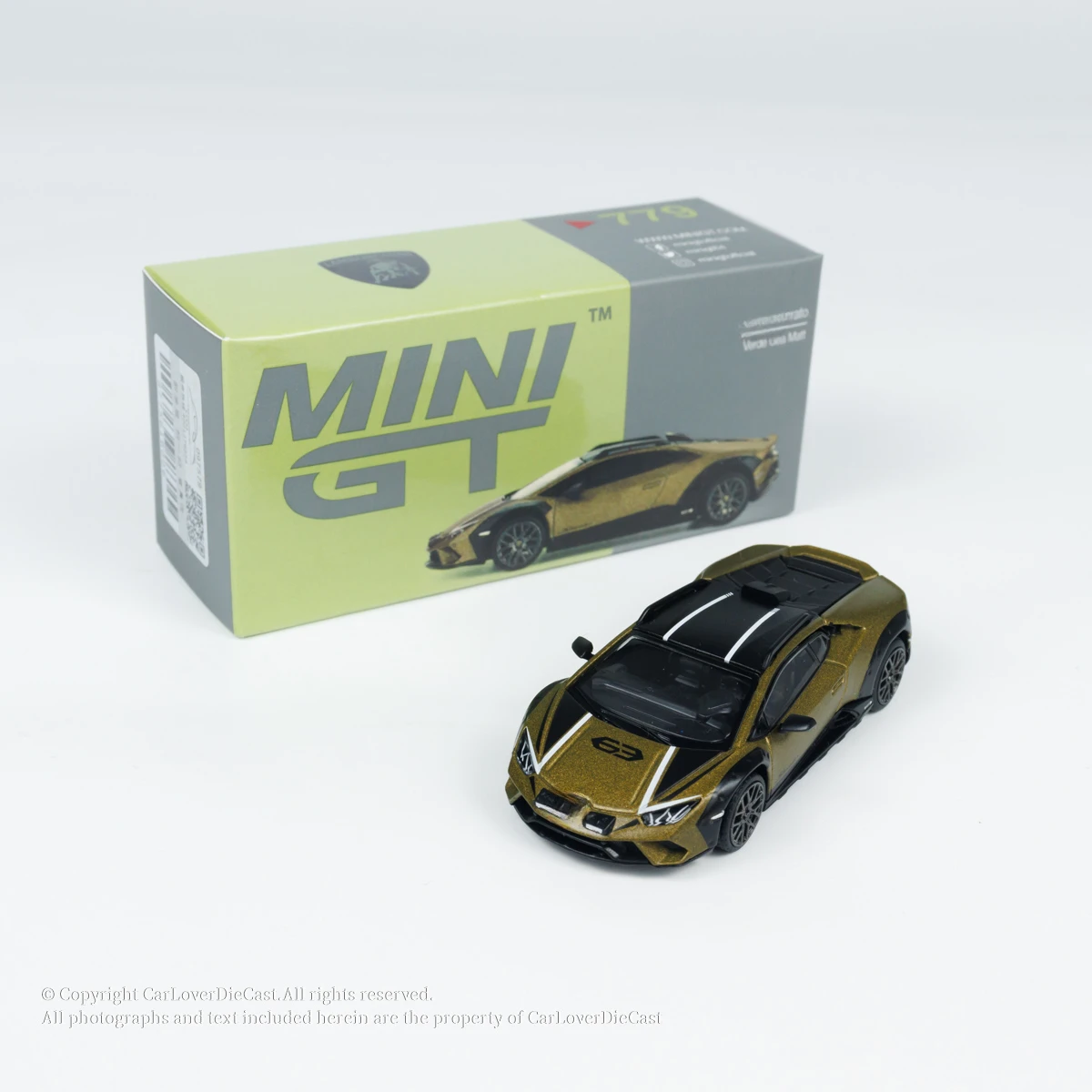 MINIGT 1:64 Huracán Sterrato Verde Gea Matt Diecast Model Car