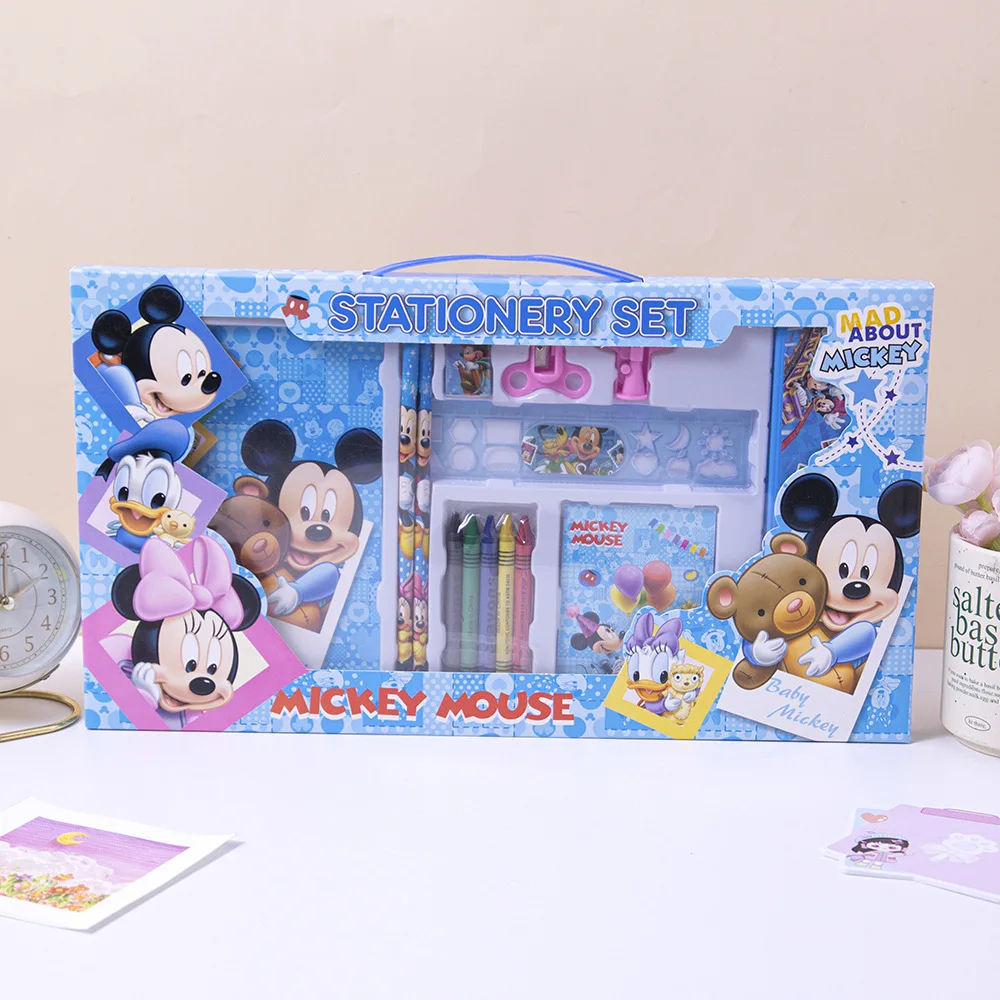 2026@@ ديزني ليلو وستيتش فروزن برينسيس 14 قطعة مجموعة أدوات مكتبية للأطفال مستلزمات تعلم الطلاب المحمولة هدية عيد الميلاد المثالية