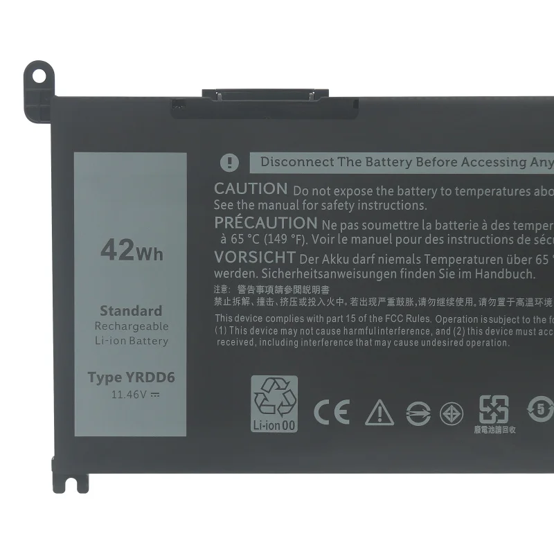 Morocco YRDD6 Laptop battery For Dell Inspiron 5482 5480 5481 5485 5491 5591 5593 3583 3310 3493 3582 3593 3593 3593 3793 5584