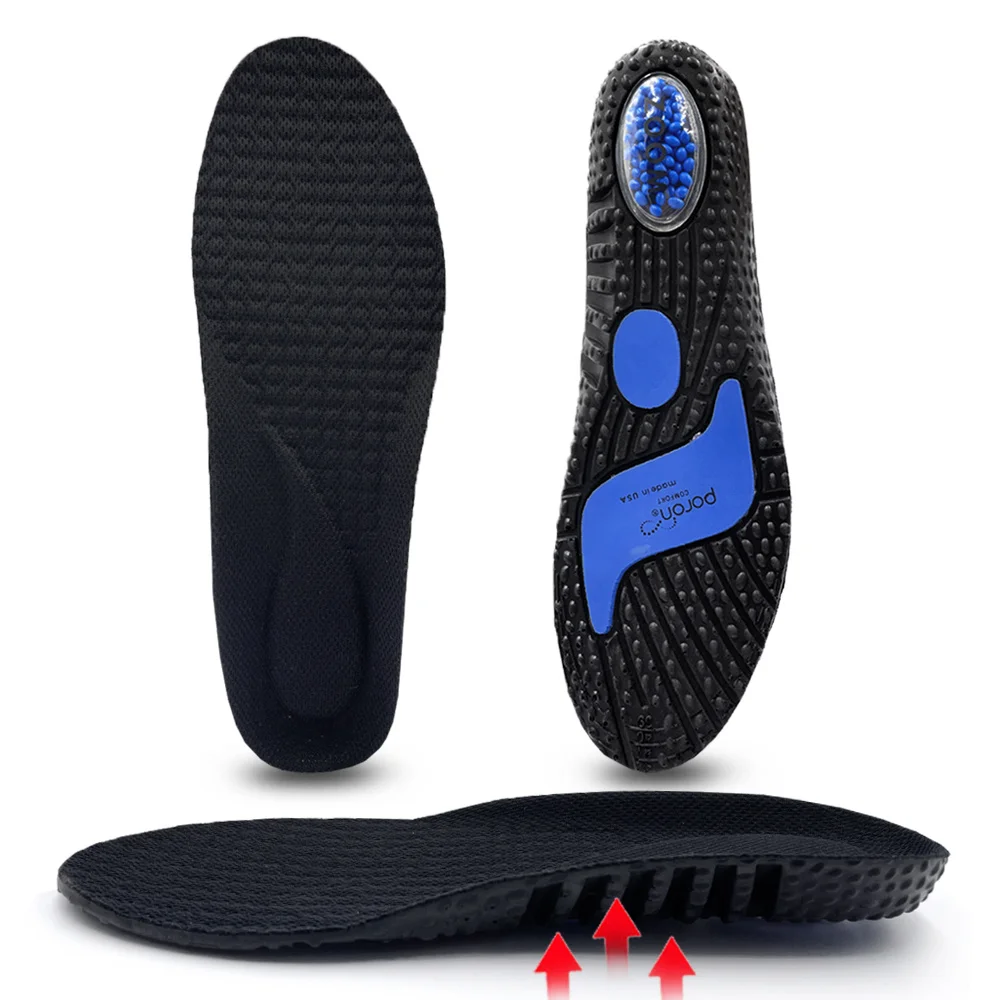 Men Sports Insoles Soft Soled Shock Absorbing Breathable Summer Not Tiring Long Standing for All Day Comfortable Walking