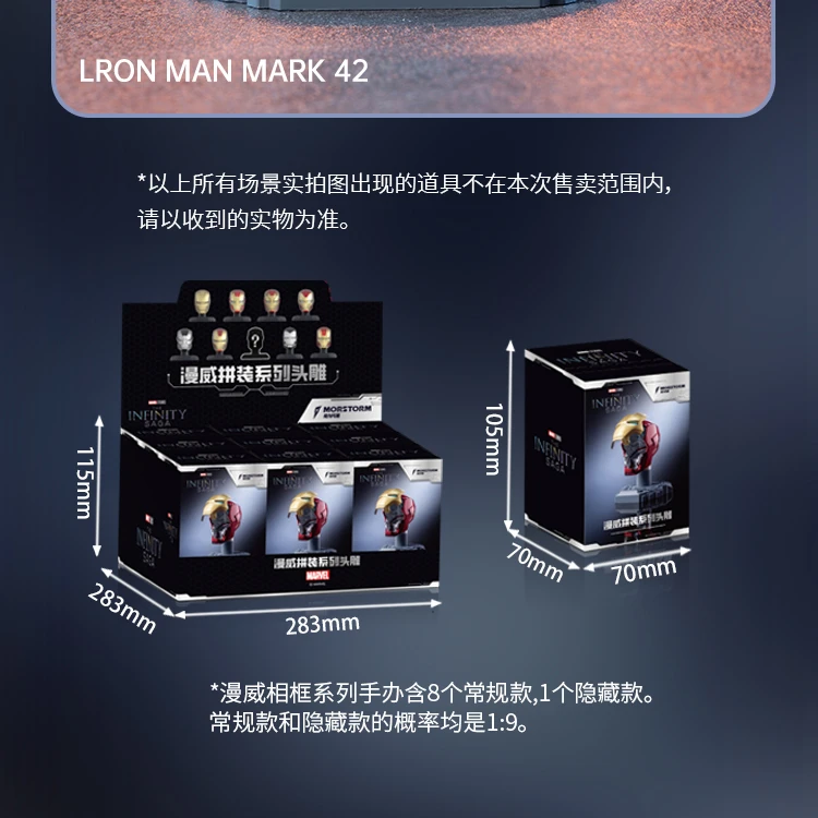 หน้ากากไอรอนแมนของแท้ 9 แบบ วอร์แมชชีน MK16 MK42 MK85 โทนี่ สตาร์ค ของเล่น DIY โมเดลฟิกเกอร์ประกอบเอง ของขวัญ