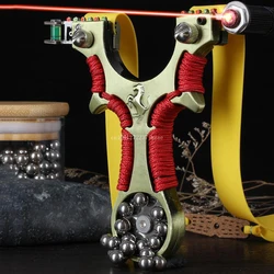 Strong Magnetic Slingshot with Compass Laser Slingshot High-precision Sling Professional Shooting Slingshots Catapult