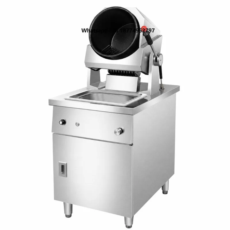 Commercial Vertical Rotary Cooking Machine Electric Stainless Steel Stir Fry Cooker Restaurant Kitchen Equipment