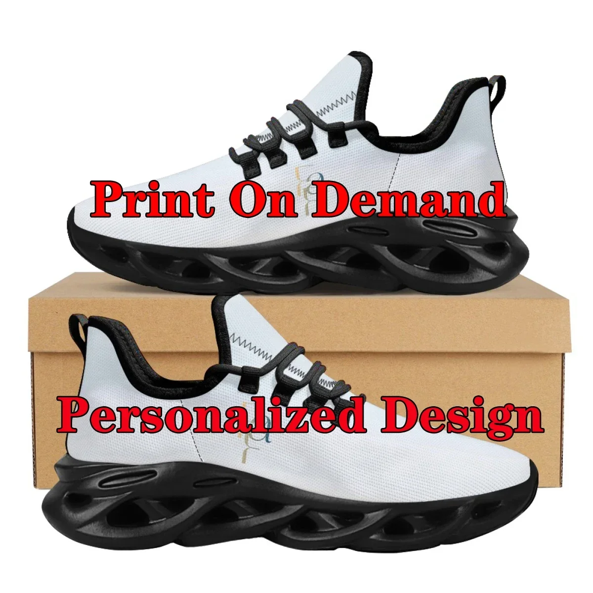 Black and White Teeth Medical Institution Nurse Shoes for Woman Men Four Seasons Round Toe Non-slip Casual Sneakers Custom Shoes view 5
