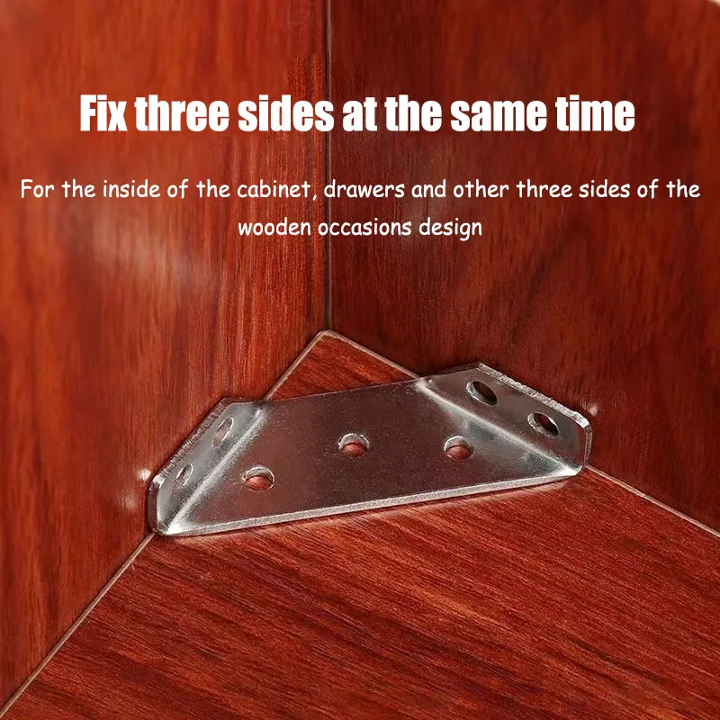 Stainless steel thickened corner code multifunctional reinforcement 90 fixer right angle fixed bracket cabinet furniture connect