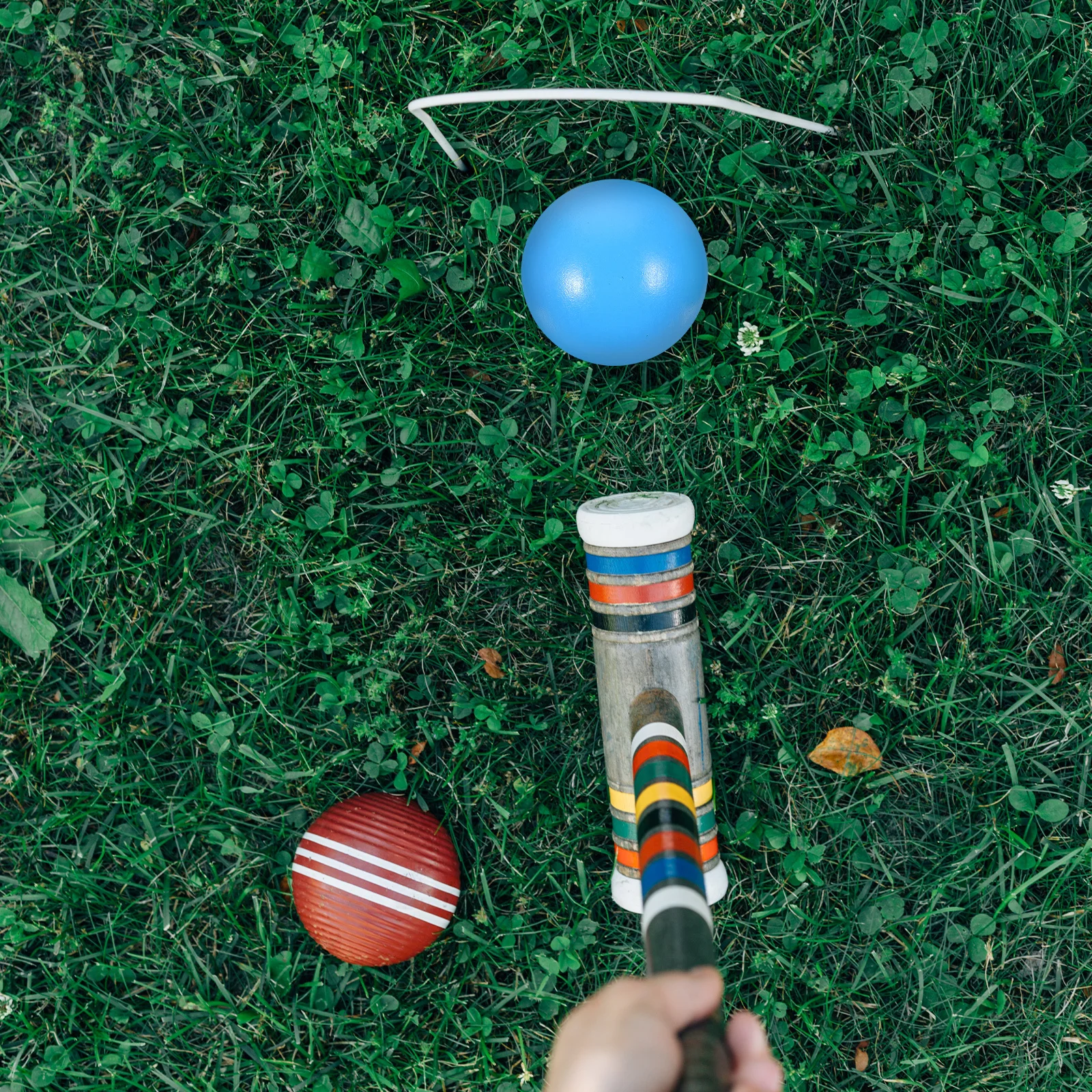 

3Pcs Wooden Croquet Balls for Kids Outdoor Lawn Games Backyard Fun Durable Safe Design Lawn Game Croquet Equipment