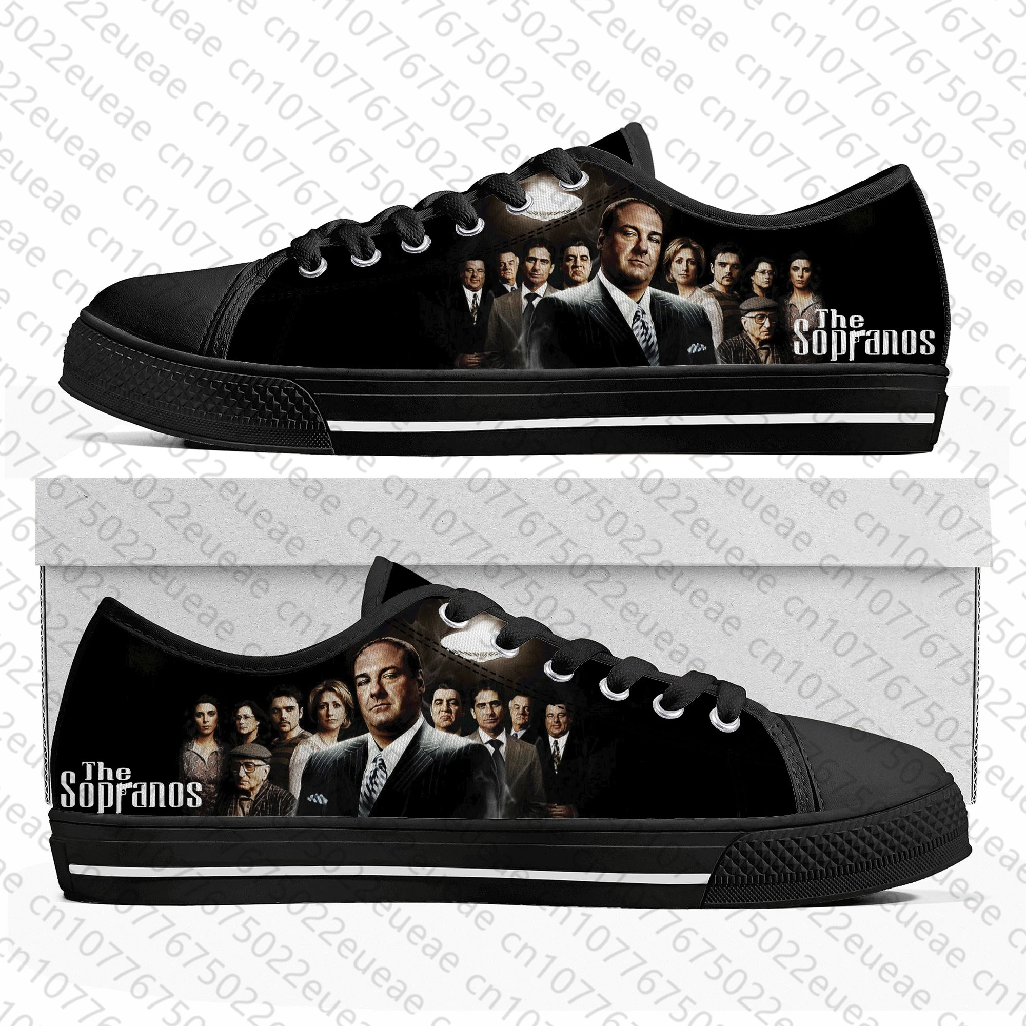 Sopranos Low Top Sneakers Mens Womens Teenager High Quality Tony Soprano Gandolfini Canvas Sneaker Casual Shoes Customize Shoe