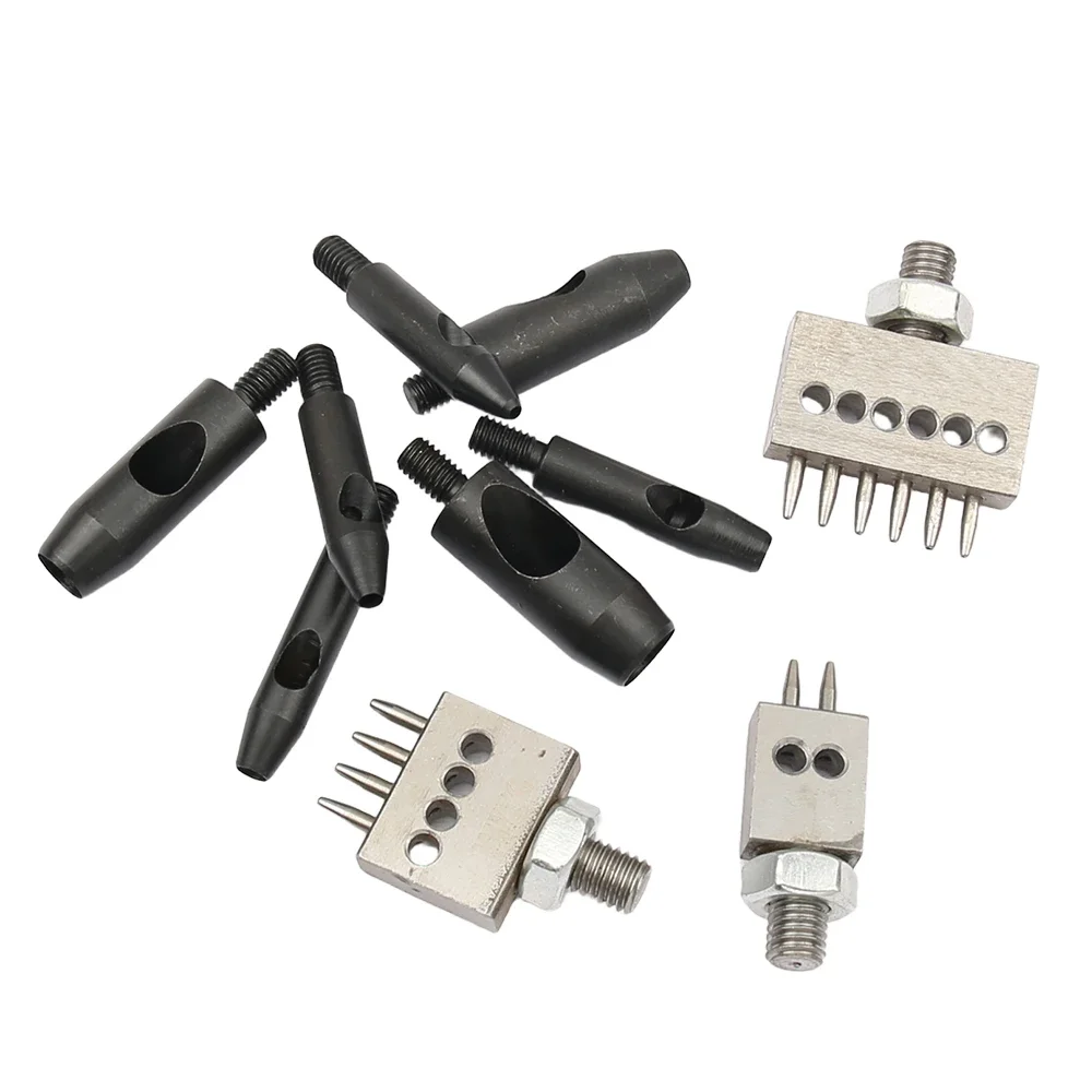 1Pcs M6 Thread Punching Suitable for European Vulcan 3 Round Spacing Cutting Dies LeatherCraft DIY Handmade Stitching Accessory