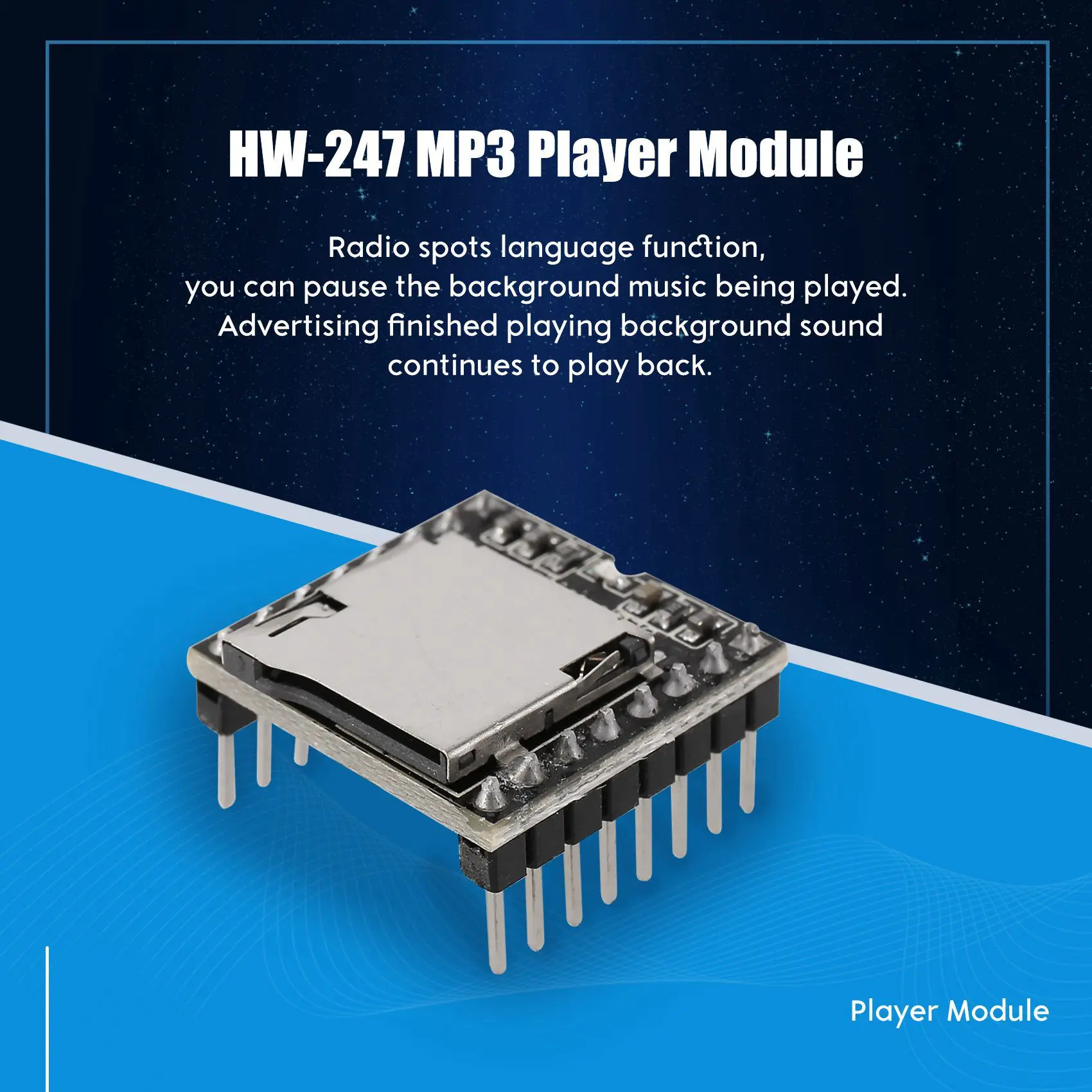 DFPlayer Mini MP3 Player Module For Arduino Black