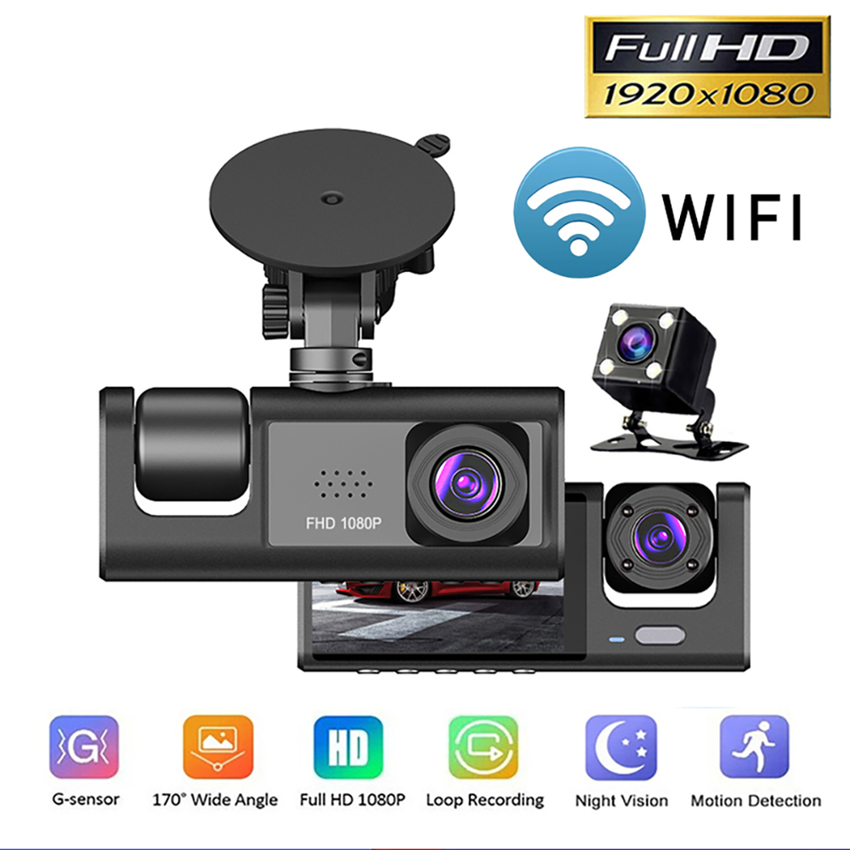  Car DVR WiFi Dash Cam Rear View Vehicle Camera Full HD 1080P Car Drive Video Recorder Night Vision Auto Dashcam Car Accessories 