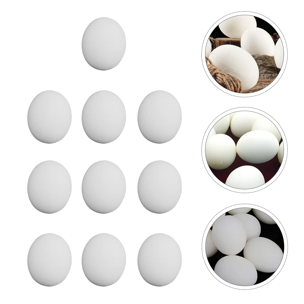 

10 Pcs Sponge Eggs DIY Handcrafts Supplies Kids Gift Easter Entertainment Props Imitation