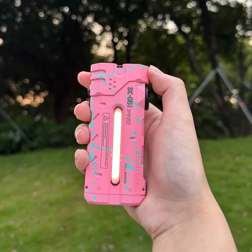 Многофункциональный плоский светодиодный фонарик LOOP, 4360 люмен, перезаряжаемый прожектор с магнитным хвостом для пеших прогулок, патрульный внешний аккумулятор