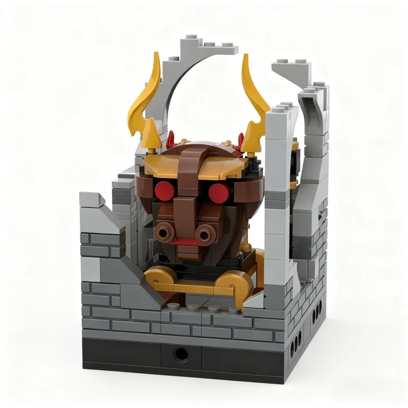 

262pcs MOC Throne In Minotaur Maze Mini Figures Series 6 Model Building Blocks Architecture Toys Christmas Gift Education DIY