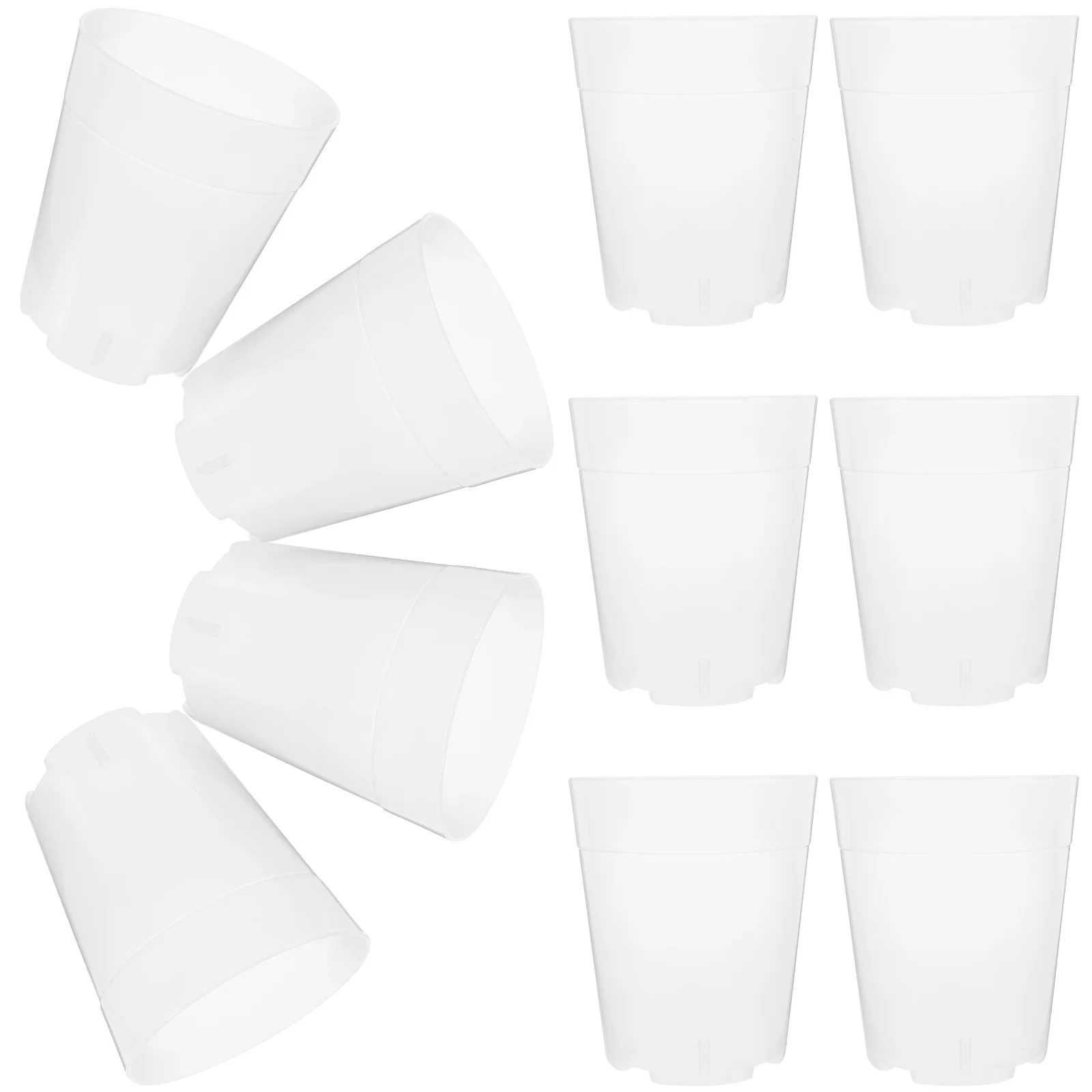

10 Pcs Orchid Pot Plant Garden Grow Pots Flower Growing Nursery Large Seedling Planter Plastic Plants Small