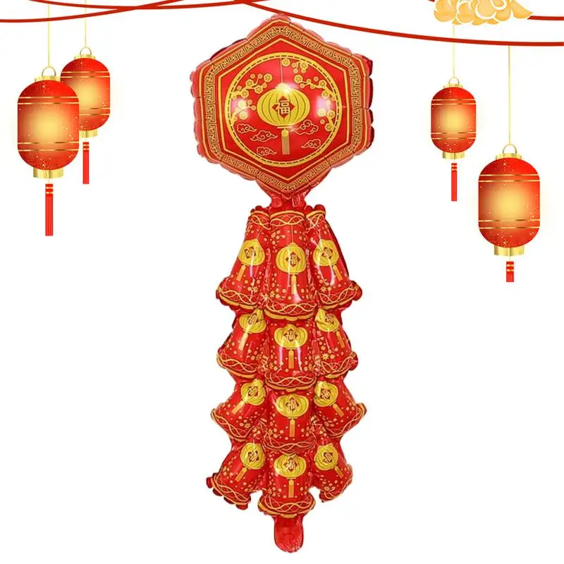 2025 Chinese New Years Balloons Fu Character Party Balloons Fortune Balloon Spring Festival Front Door Decor New Year Decor