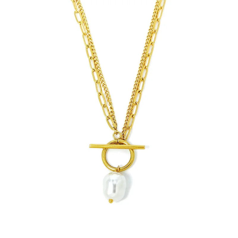 Trend Elegant Jewelry Wedding Big Pearl Pendant Chain Necklace For Women Fashion White Imitation Pearl Choker Necklace image 6