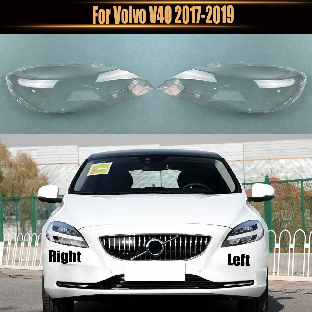 

Для Volvo V40 2017-2019 корпус фары крышка фары прозрачные линзы из плексигласа замена оригинального абажура
