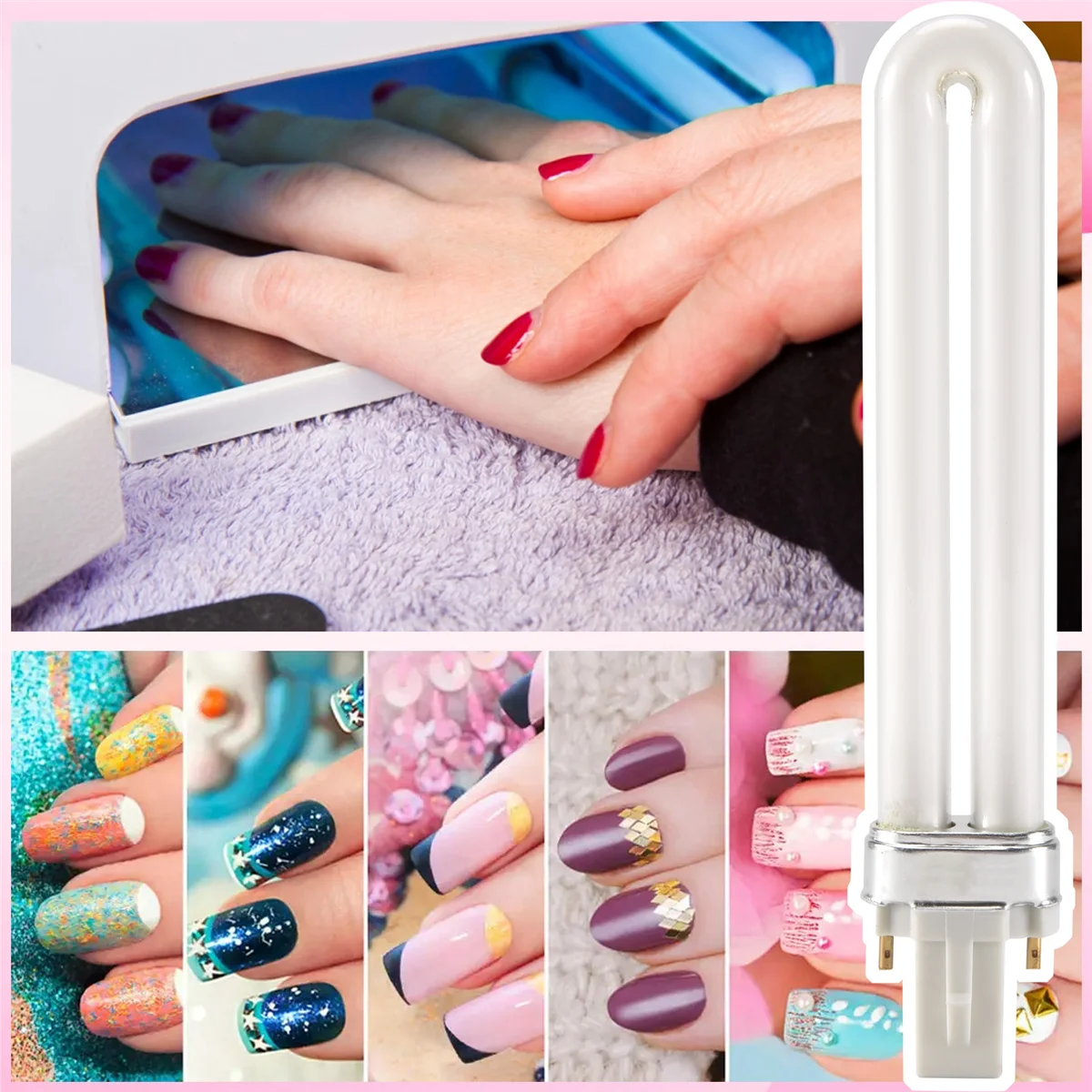 Substituição do tubo da lâmpada UV do prego AT17 4 x 9W para secador de lâmpada de cura UV 36w