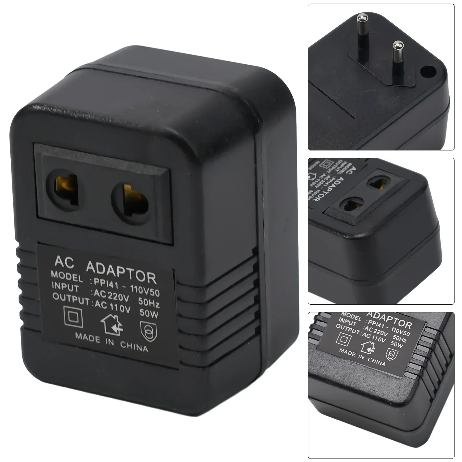 1PC Voltage Converter Step Down Transformer Travel Adapter 220V To 110V Voltage Converter 50/100W Power Transformers Protection