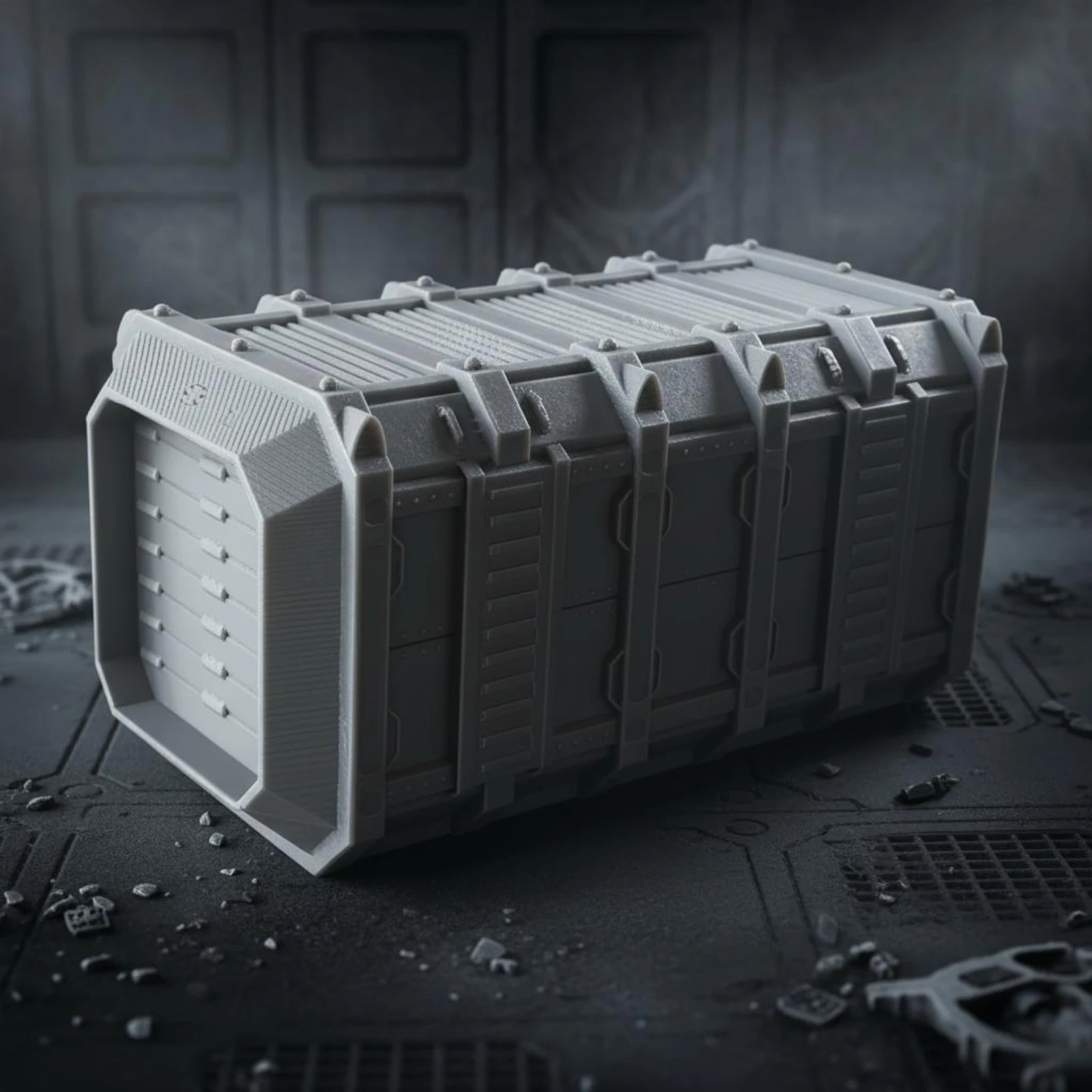 Futuristic Shipping Container Model Stackable Interchangeable Wargame Scenery Interchangeable Terrain Kit Easy Assembly