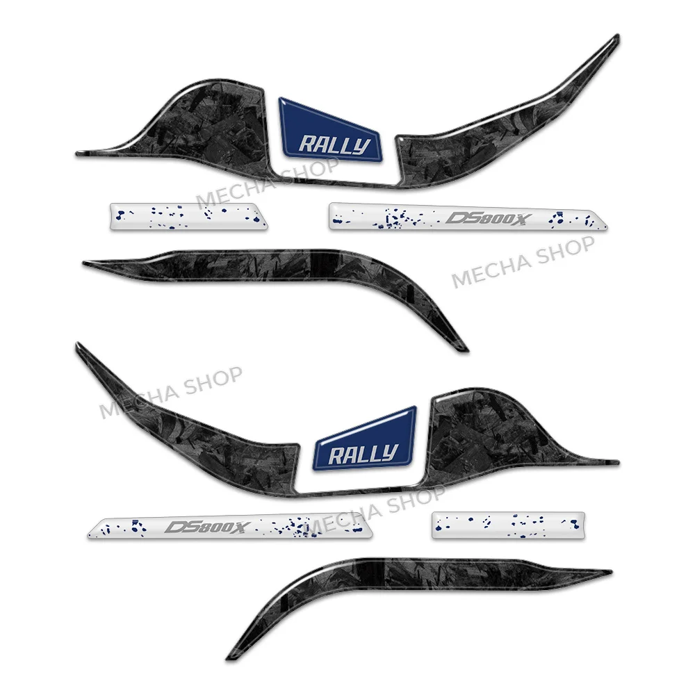 For Voge Valico 800DSX Rally 2025 3D Resin Handguard Stickers Motorcycle Hand Guard Shield Protection Decals Kit