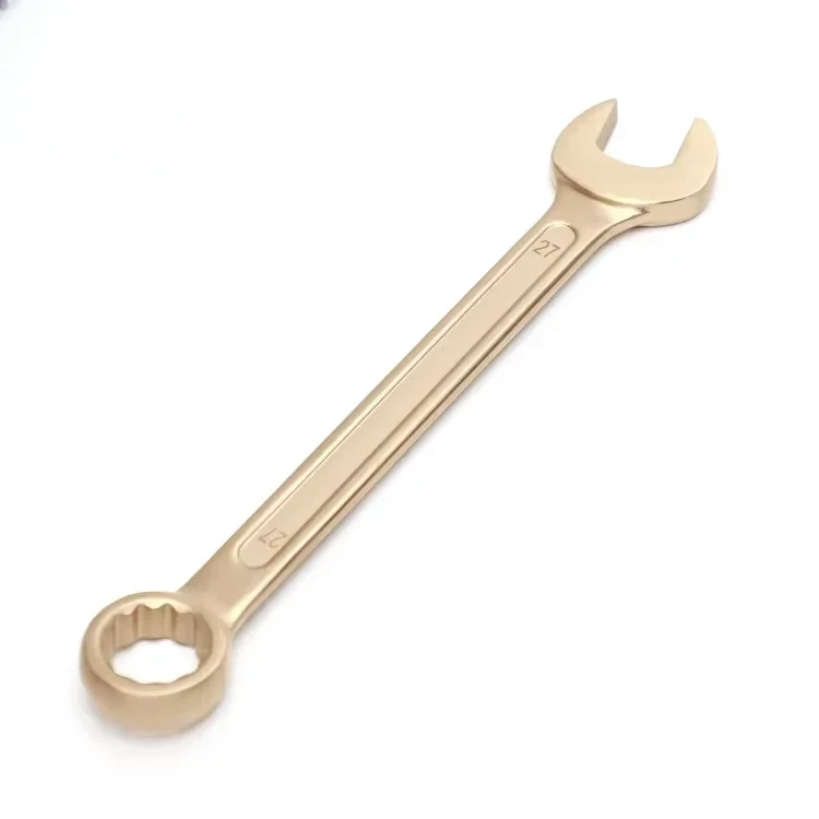 Safety non sparking 27mm 32mm aluminum bronze hammering spanner non-sparkling tools combination wrench