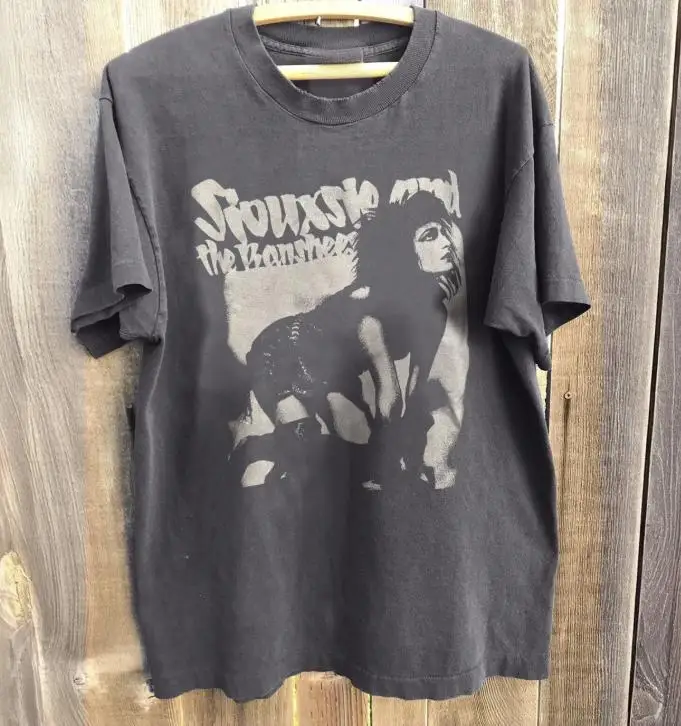 Siouxsie and the Banshees Shirt, 90s goth band tee Summer cotton loose and breathable unisex T-shirt