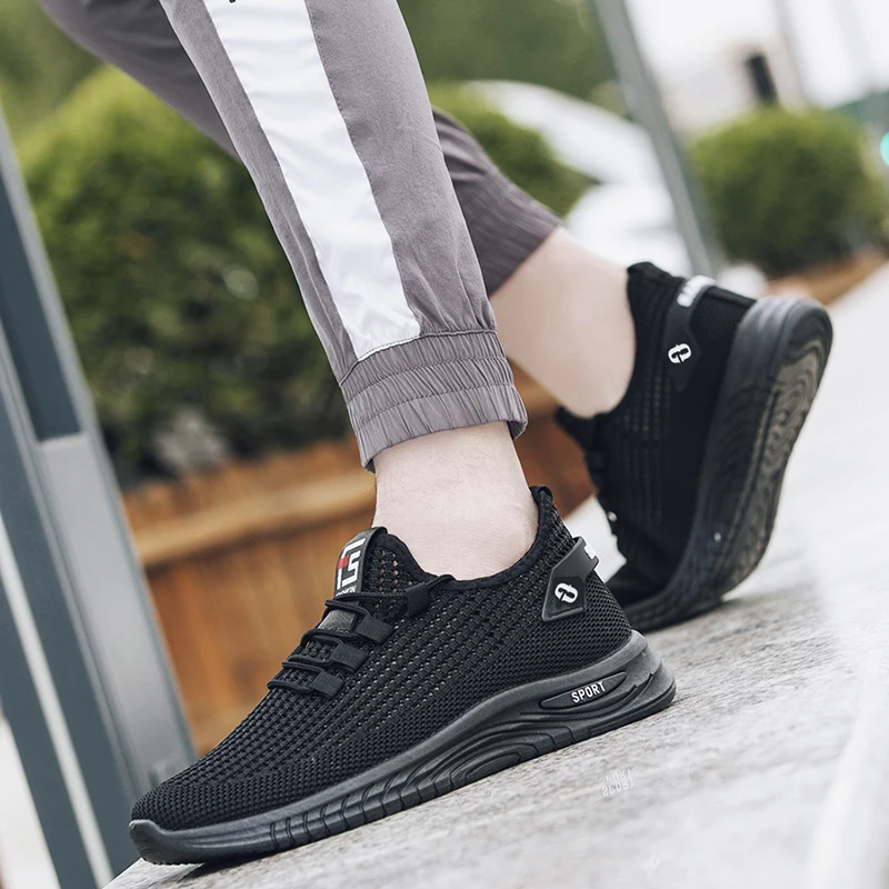 Men's Summer Shoes Men Sport Running Sneakers Mesh Fabric Social Shoe Male Basketball Casual Stylish Designer Flats All Star