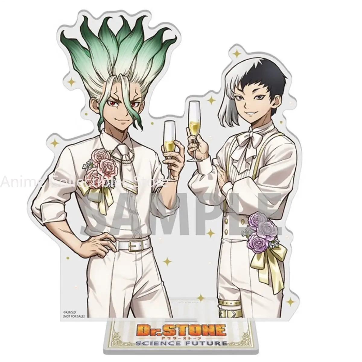 Figuras de acción de acrílico de Anime Dr.STONE Ishigami Senku Gen Asagiri, modelo de dibujos animados, regalos de Navidad para niñas