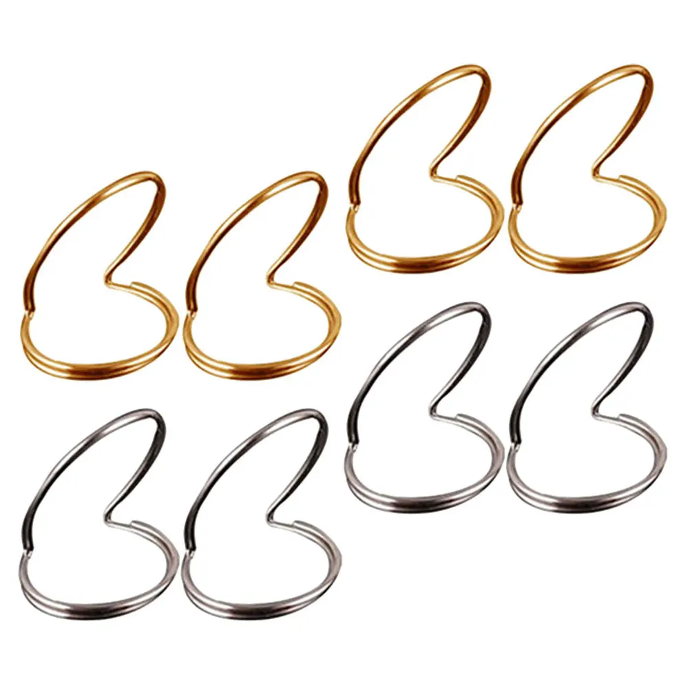 

8pcs Metal Picks Durable Ergonomic Design Useful Picks Comfortable Grip For Folk Guitar Portable Pick Accessories