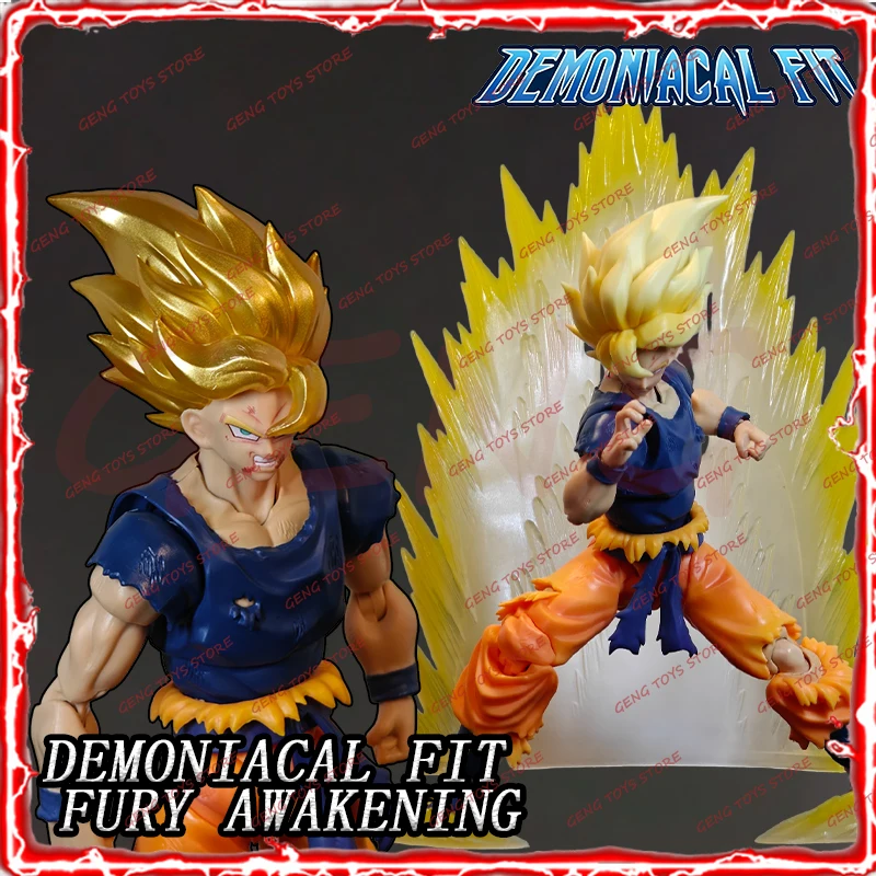 

Demoniacal Fit SHF Son Goku Dragon Ball Z Anime Action Figures Fury Awakening Super Saiyan Goku Model Toy Birthday Gift