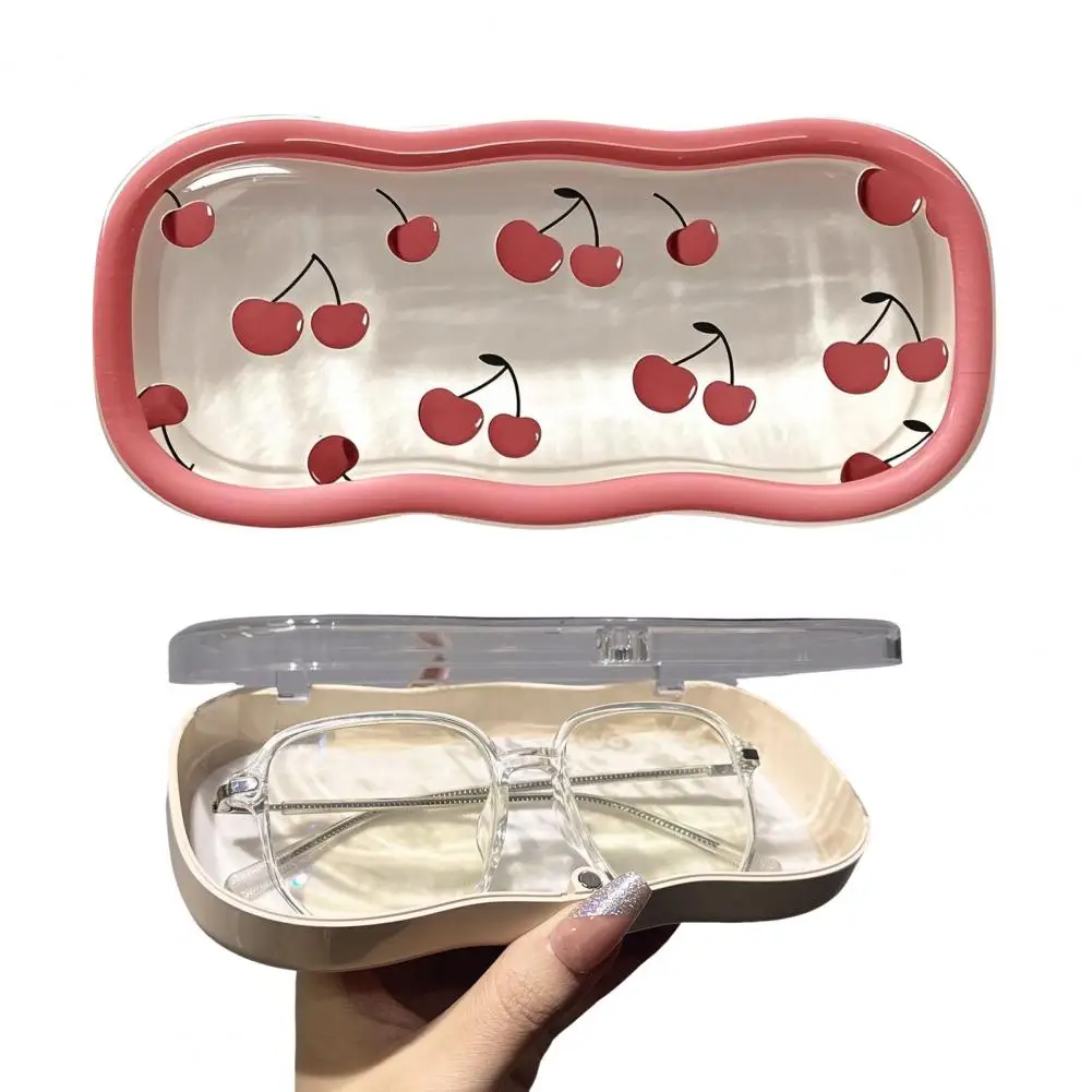 

Cute Cherry Glasses Case Hard Shell Eyeglass Holder Sunglasses Protection Box for Sunglasses And Reading Glasses Organizer