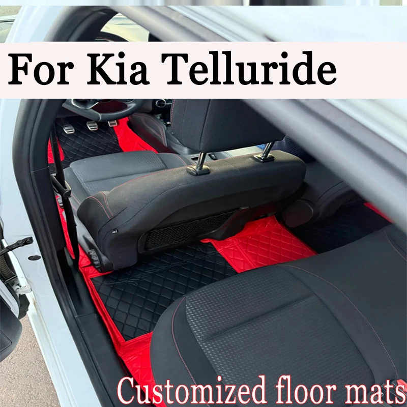 

Car Floor Mats For Kia Telluride ON 2020~2023 7seat Waterproof Protective Pad Carpete Automotivo Car Mats Floor Car Accessories