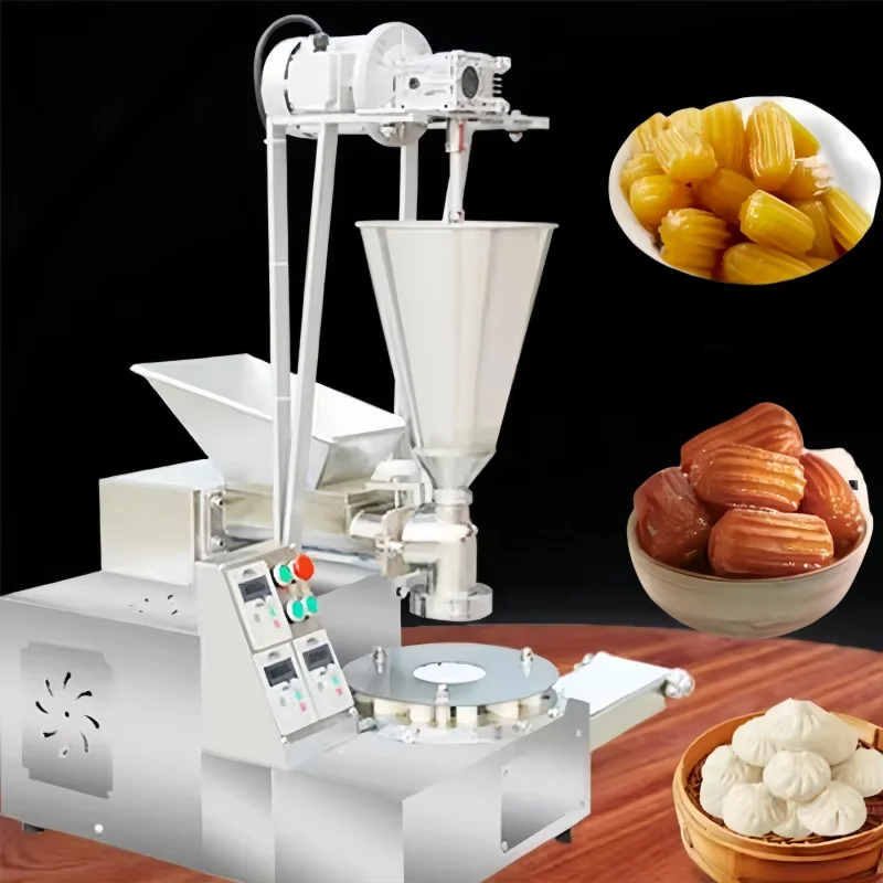 ماكينة صنع كعكة محشوة أوتوماتيكية على البخار لسطح المكتب ماكينة صنع مومو نيبال أوتوماتيكية ماكينة باوزي ماكينة صنع شياولونغباو