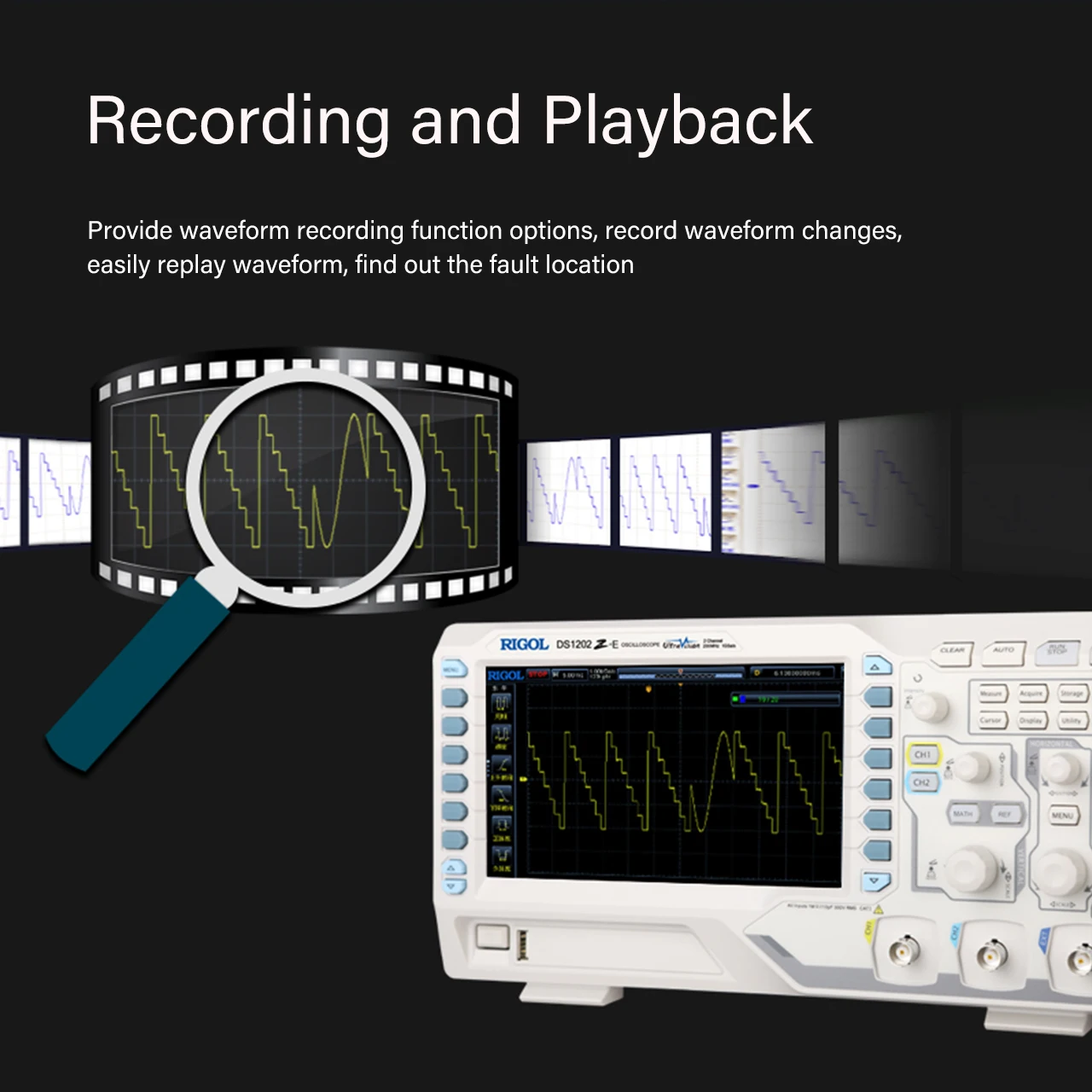 RIGOL DS1054Z Digital Oscilloscope 50MHz,1G Sa/s,24Mpts,4CH,Support RS232/UART,I2C,SPI