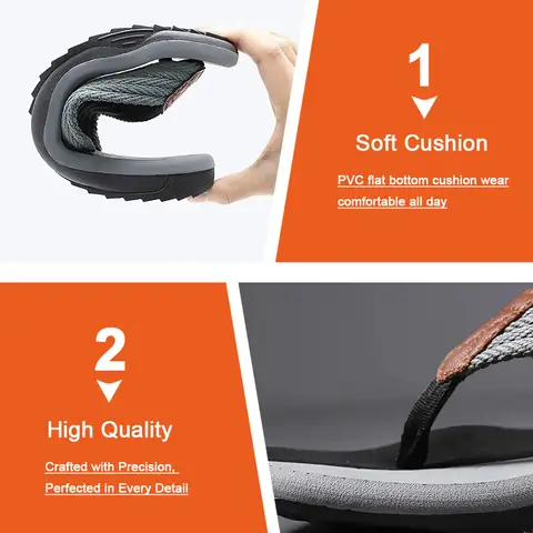 Pmoiste Herr Flip-Flops EVA Slip-on Strand Bekväma Designer Hustofflor Högkvalitativa Sommar Utomhus Halkfria 8 best sales glada floppar - №3