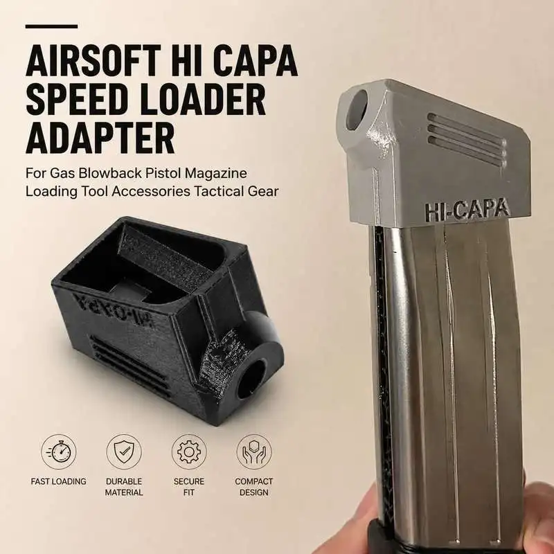 Image of Airsoft Hi Capa Speed Loader Adapter für Gas Blowback Pistolen, Magazin-Ladewerkzeug, Zubehör, taktische Ausrüstung