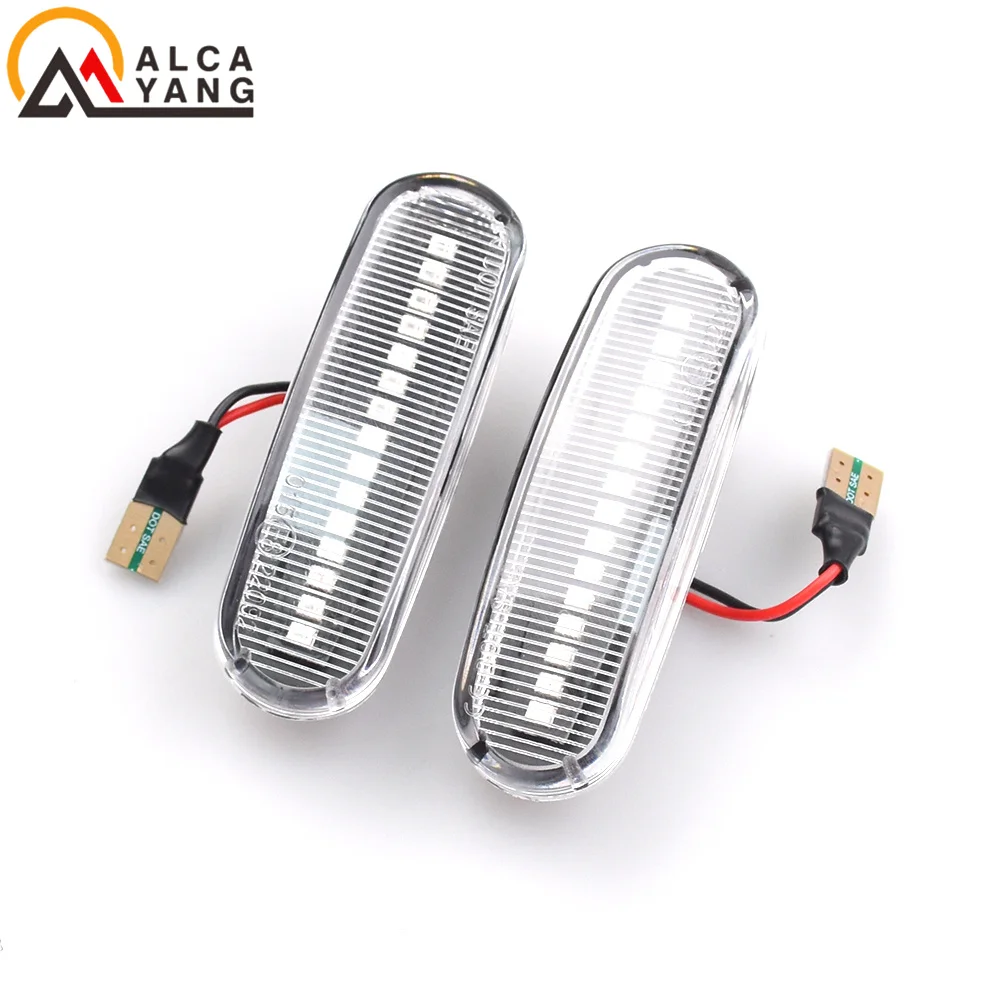 For Fiat Abarth Punto Grande Panda 199 Doblo Fiorino 3 Idea 350 Linea 323 110 Dynamic LED Side Marker Light Repeater Lamps