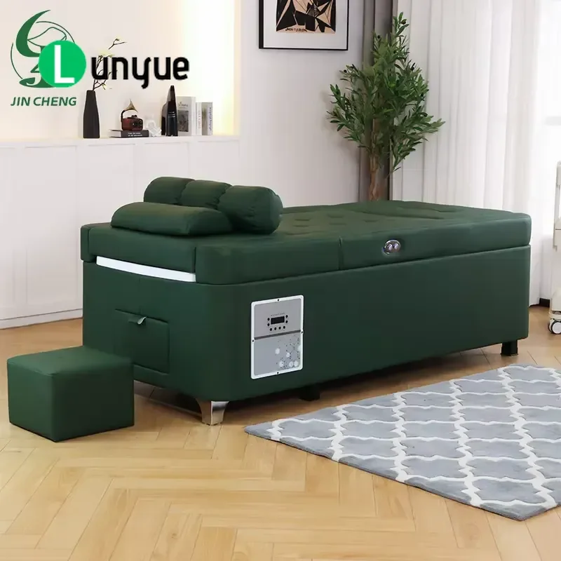 Luxury Modern Electric Adjustable Massage Bed for Thai Head Massage Shampoo Fumigation Water Circulation Hair Spa Beauty