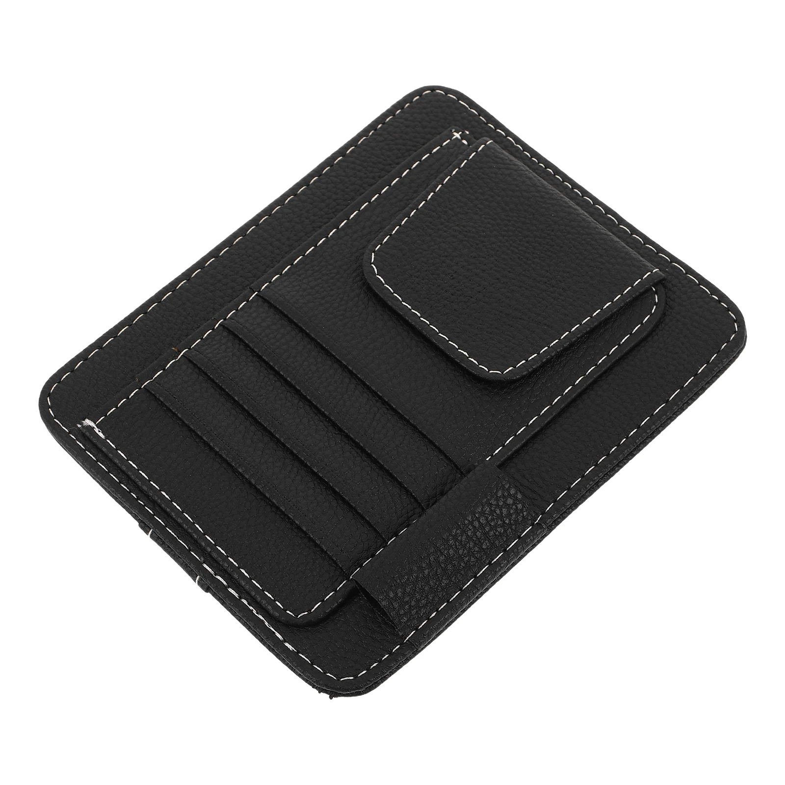 

Visor Storage Bag Sunglasses Holder Clip Glasses Card Ticket Organizer Sturdy Material Multifunctional Design Car