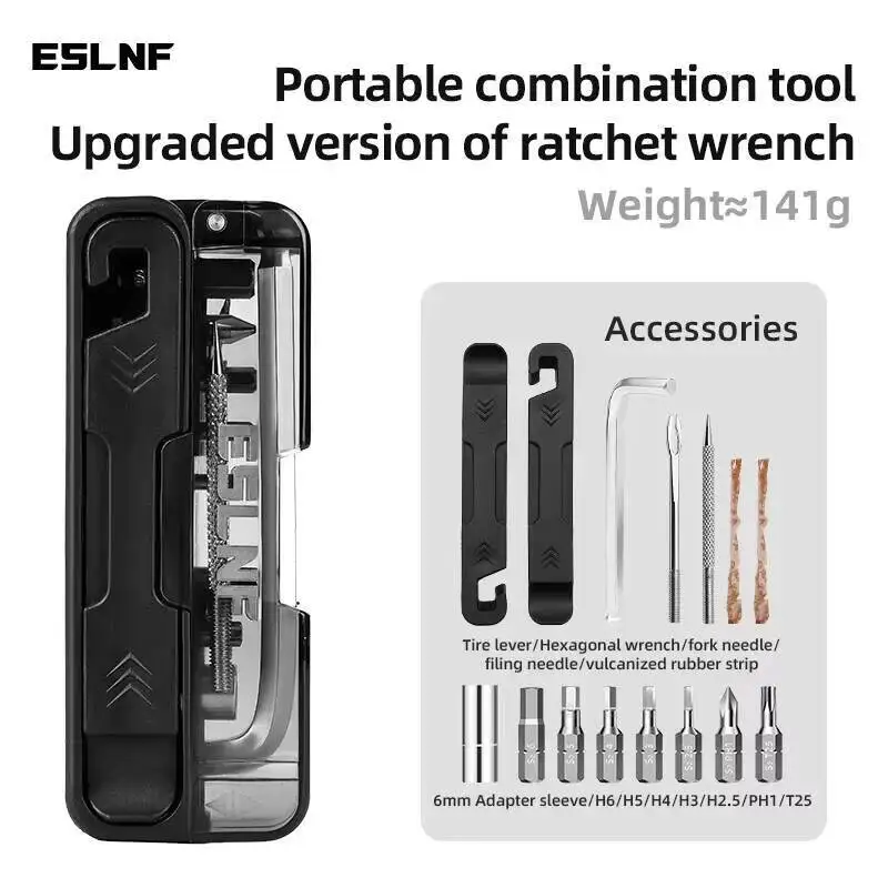 

ESLNF Bicycle Multi-Function Tool Set High Strength Portable Tire Repair Wrench Kit For MTB Road Bike Cycling Accessories