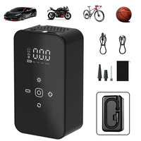 LEIBOO Portable Car Air Pump Upgraded 150PSI Electric Tire Inflator Pump Motorcycle Bike Ball LED Light Car Air Compressor