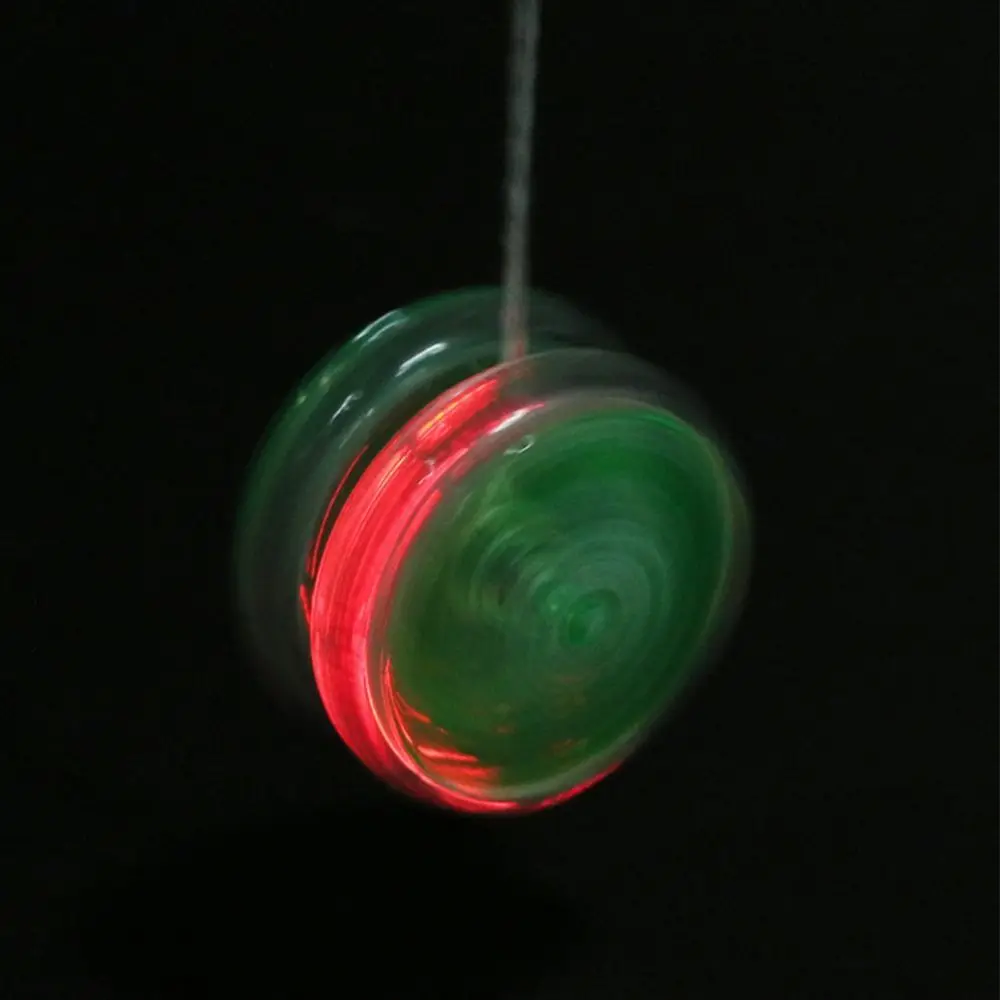 Plastic Luminescent Children LED Flashing Yoyo Classic Toy Hand-Eye Development