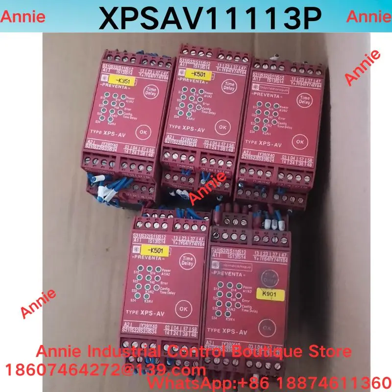 Second-Hand Test OK Safety Relay XPSAV11113P Model XPS-AV for Enhanced Safety And Reliability