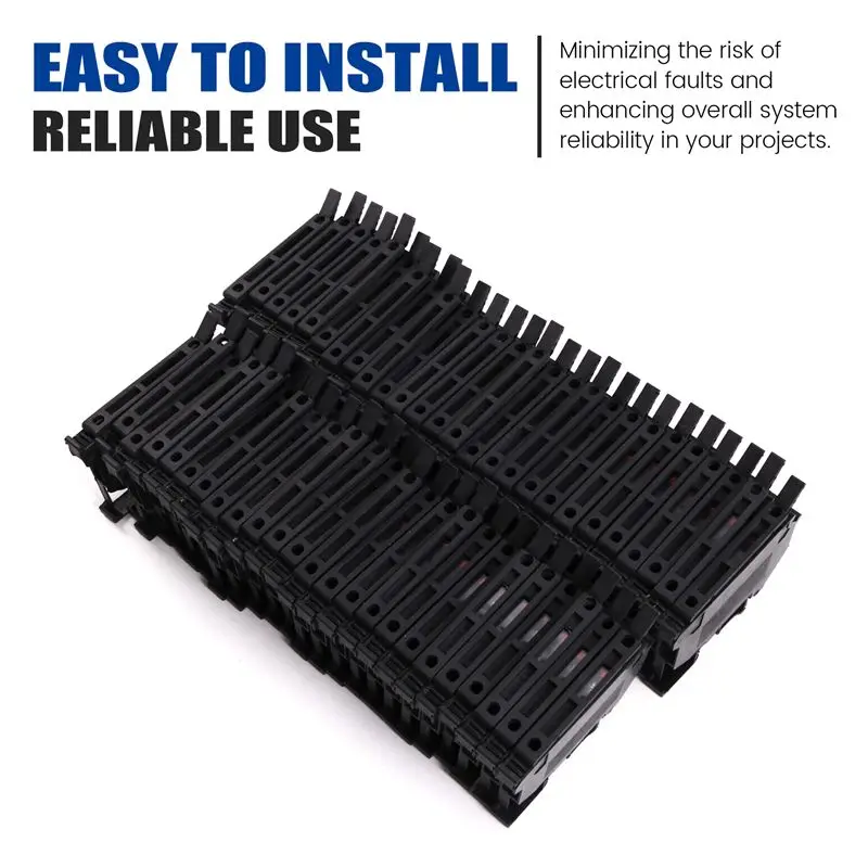 A84X-UK-5-HESI Rail Terminal Block Uk5rd Rail Type 4Mm Fuse Terminal Block Connector Fuse Holder Conductor With Light 220V