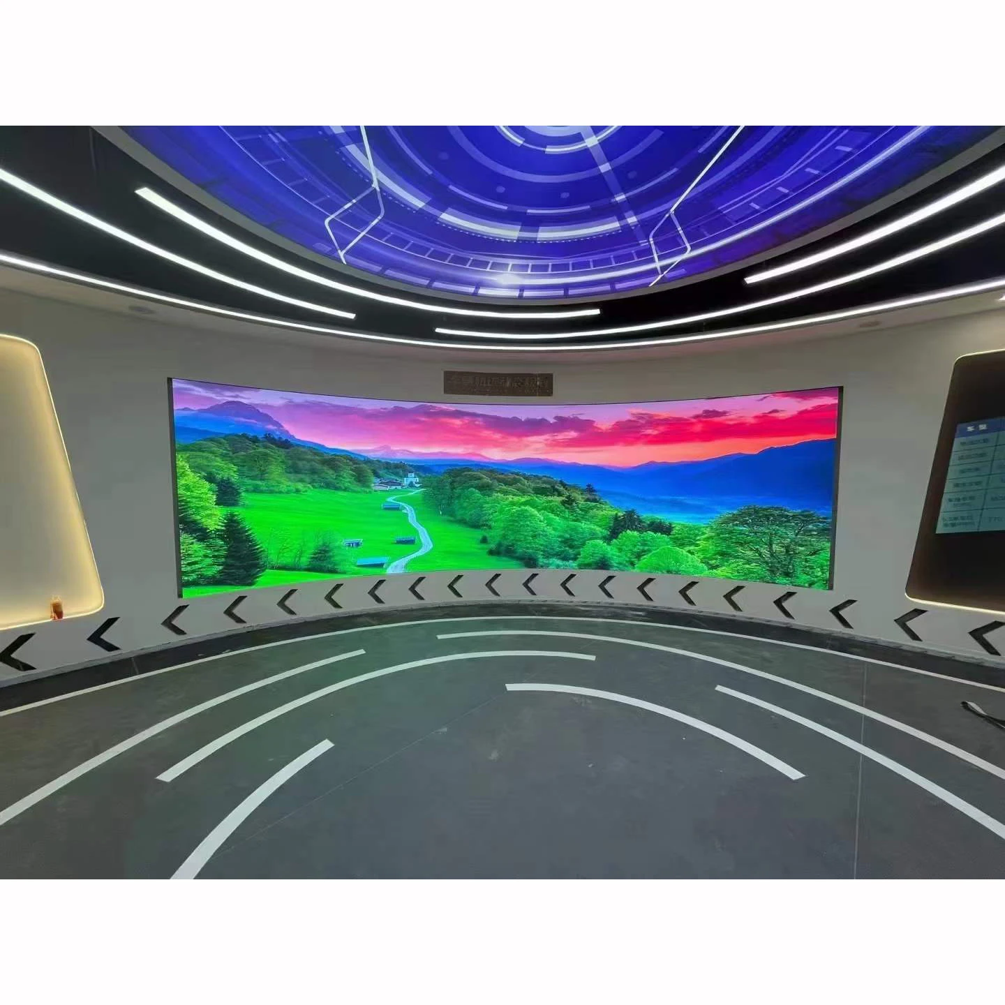 Hot Sell Indoor Digital Flexible Led Curtain Smart Display Panel Full Color Curved Display Foldable Led Video Wall High